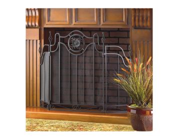Elegant Tuscan-Style Fireplace Screen for Home Decor