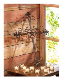 Texas Lone Star Wall Cross Decor - Rustic Western Home Decor Accent