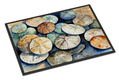 NEW Sand Dollars Doormat Front Door Mat Indoor Outdoor Rugs for Entryway, Non Slip Washable Low Pile, 18H X 27W (Default: Default)
