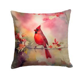 Cardinal Throw Pillow Machine Washable, Indoor Outdoor Decorative Pillow for Couch, Bed or Patio, 14Hx14W (Default: Default)