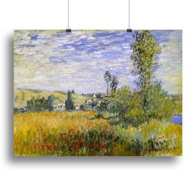 Vethueil by monet Canvas Print or Poster (Type: Standard Framed Canvas Print, size: 12" x 8" / 30cm x 20cm (approx))