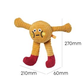 Adorable Squeaky Catnip Toys For Your Cat Or Dog, Perfect For Solo Play, Tough Enough To Chew, Great For Teeth Grinding And Keeping Teeth Clean. (Option: YELLOW)